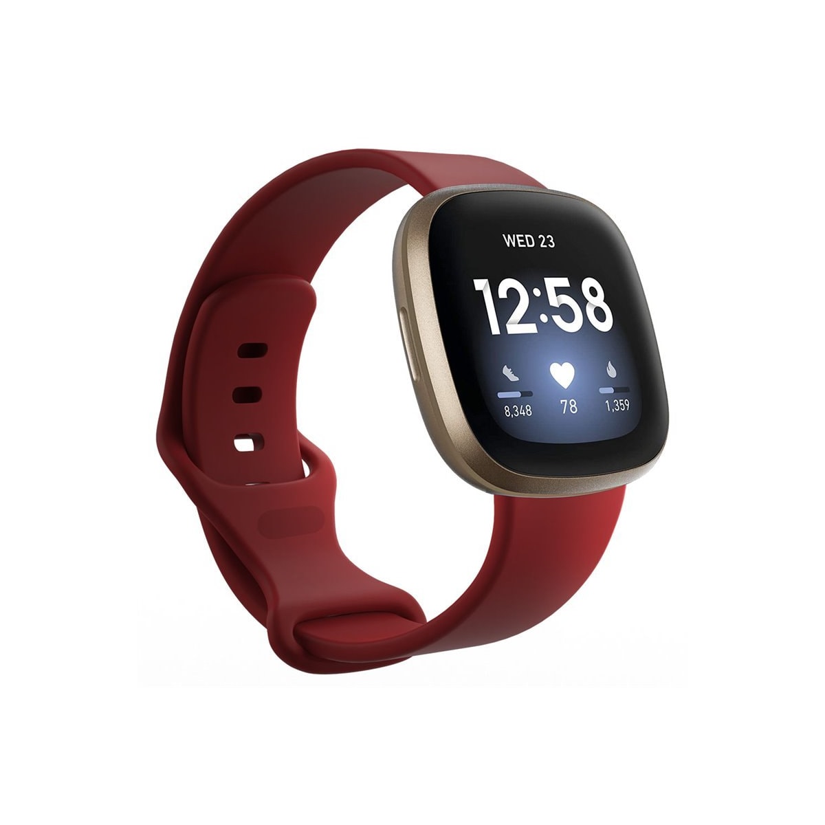 Sport armbånd till Fitbit Versa 3 - Mørkerød