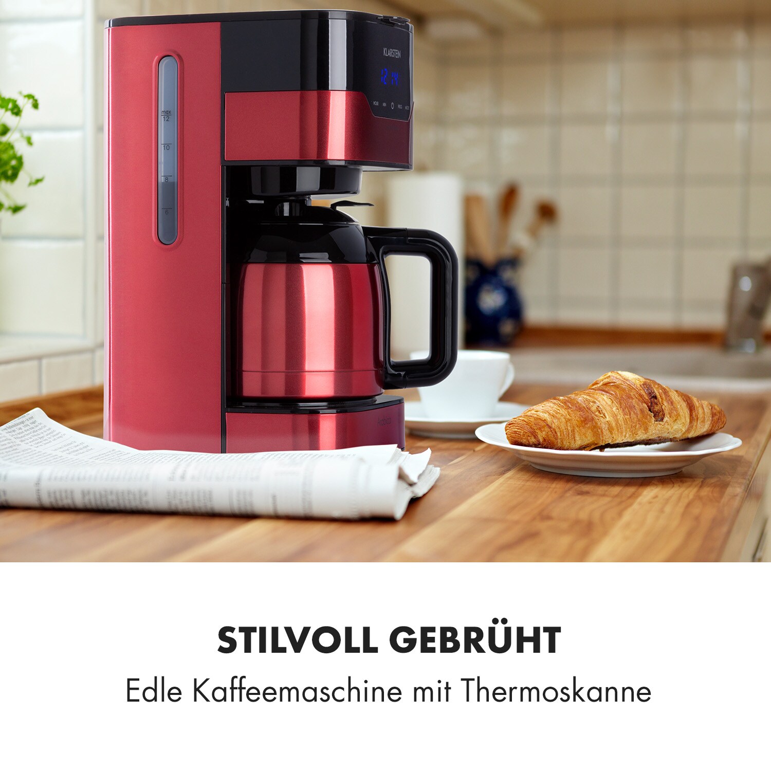 Kaffeemaschine Arabica 800W EasyTouch Control silber/schwarz