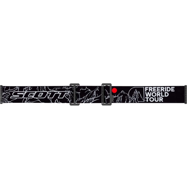 Masque de ski SCOTT SHIELD FWT BLACK/WHITE/AMP WHITE CHROME S2