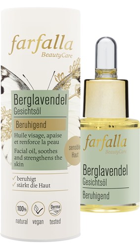 Farfalla Beruhigendes Gesichtsöl Öl Berglavendel 15 ml