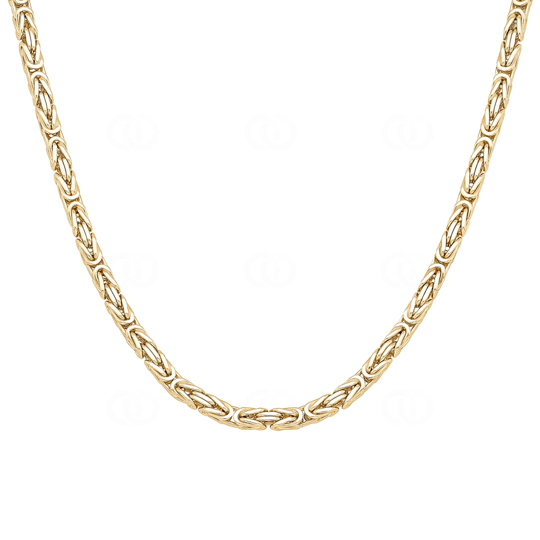 Königskette klassisch 750/18 K Gelbgold massiv 3.5mm
