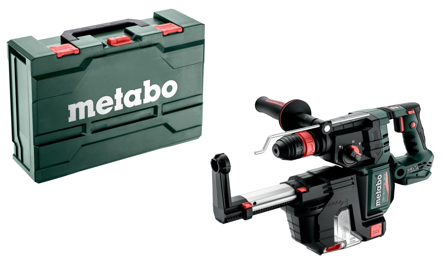 Metabo KH 18 LTX BL 28 Q Set ISA 18V Li-ion Accu combihamer body in metaBox