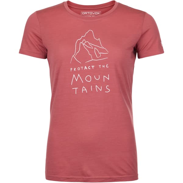 T-shirt randonnée ORTOVOX 150 COOL MTN PROTECTOR TS W WILD ROSE