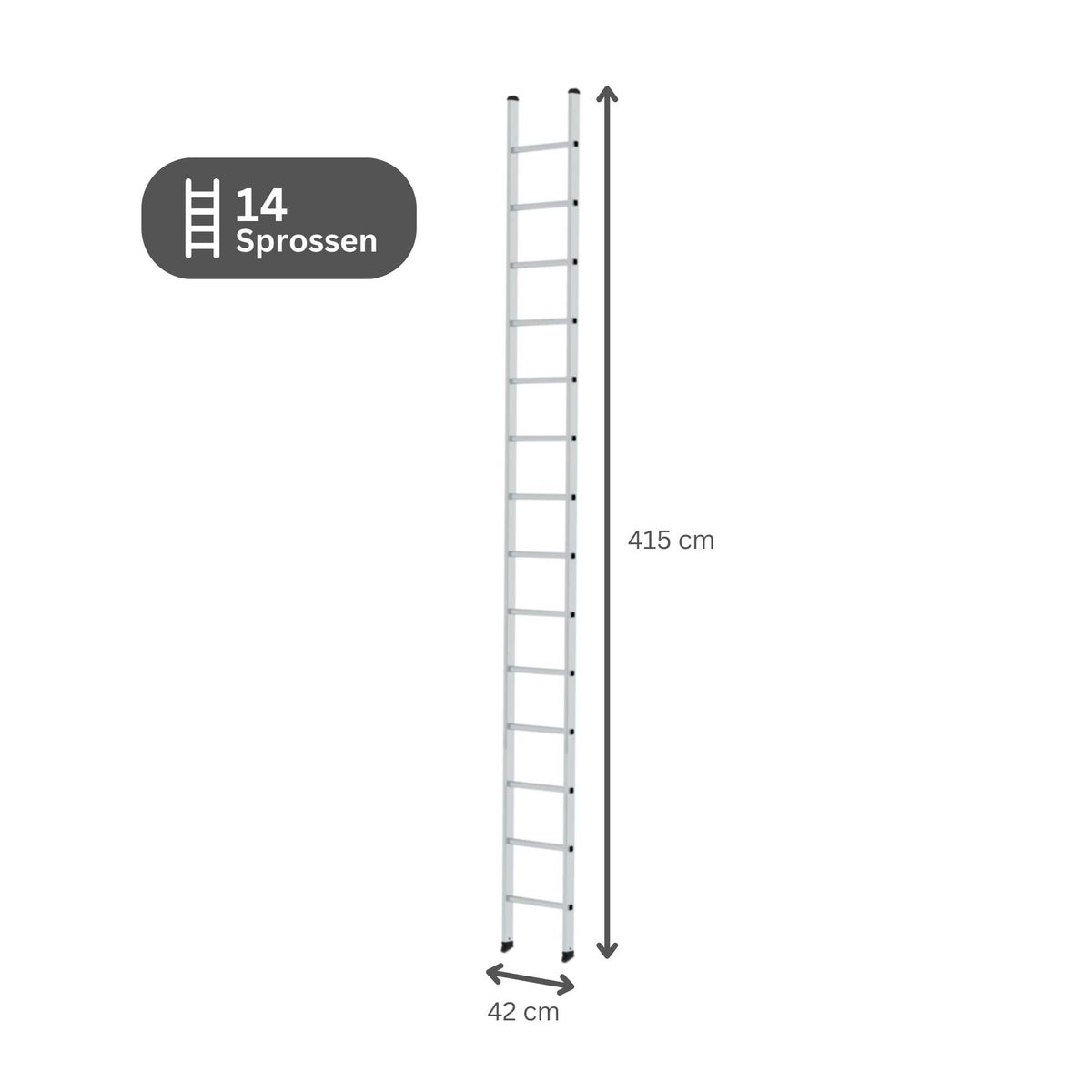 PROREGAL Sportenladder zonder dwarsbalk 14 sporten