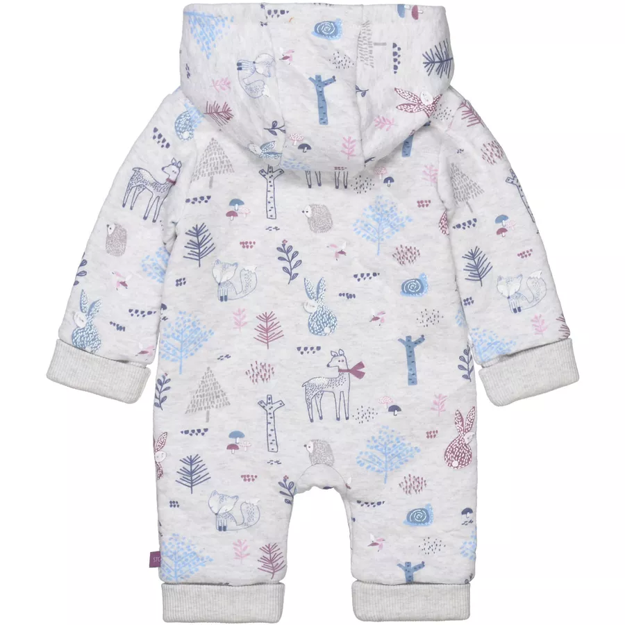 STACCATO Overall wattiert soft grey gemustert