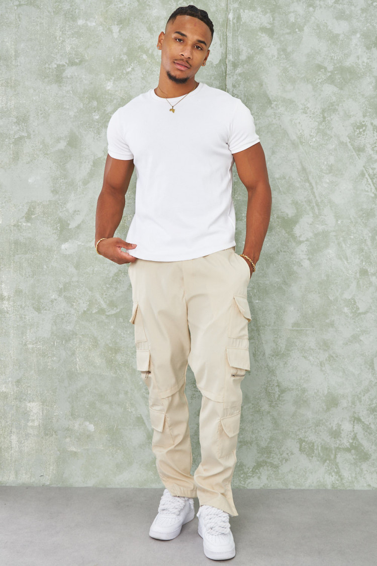 Joggerpant cargo beige