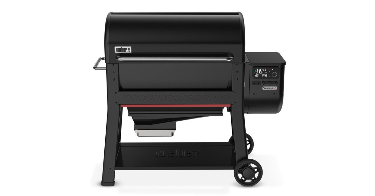 WeberSearwood XL Pellet Grill barbecue  (Zwart, WLAN en Bluetooth, bediening via app)