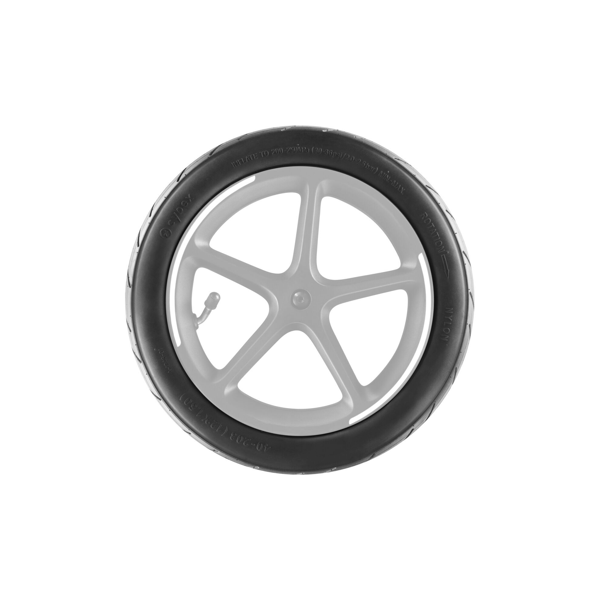 Avi Spin Vorderrad mit Schlauch Black