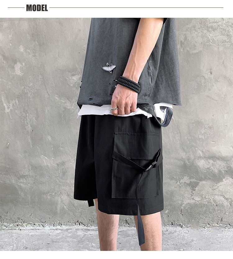 POSI - Cargoshorts met wijde pijpen