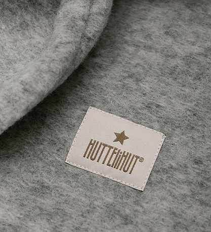 Huttelihut Elefanthue - Uld - 2-lags - Medium Grey Melange m. ?r