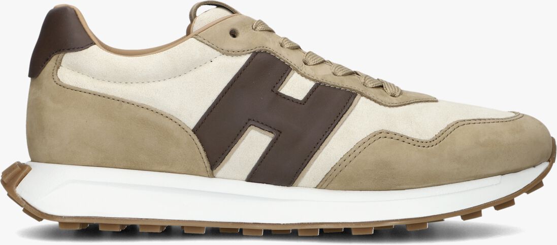 bruine hogan lage sneakers h601 allacciato