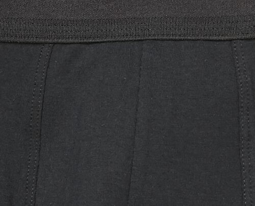2 boxers homme modèle long coton real lasting noir