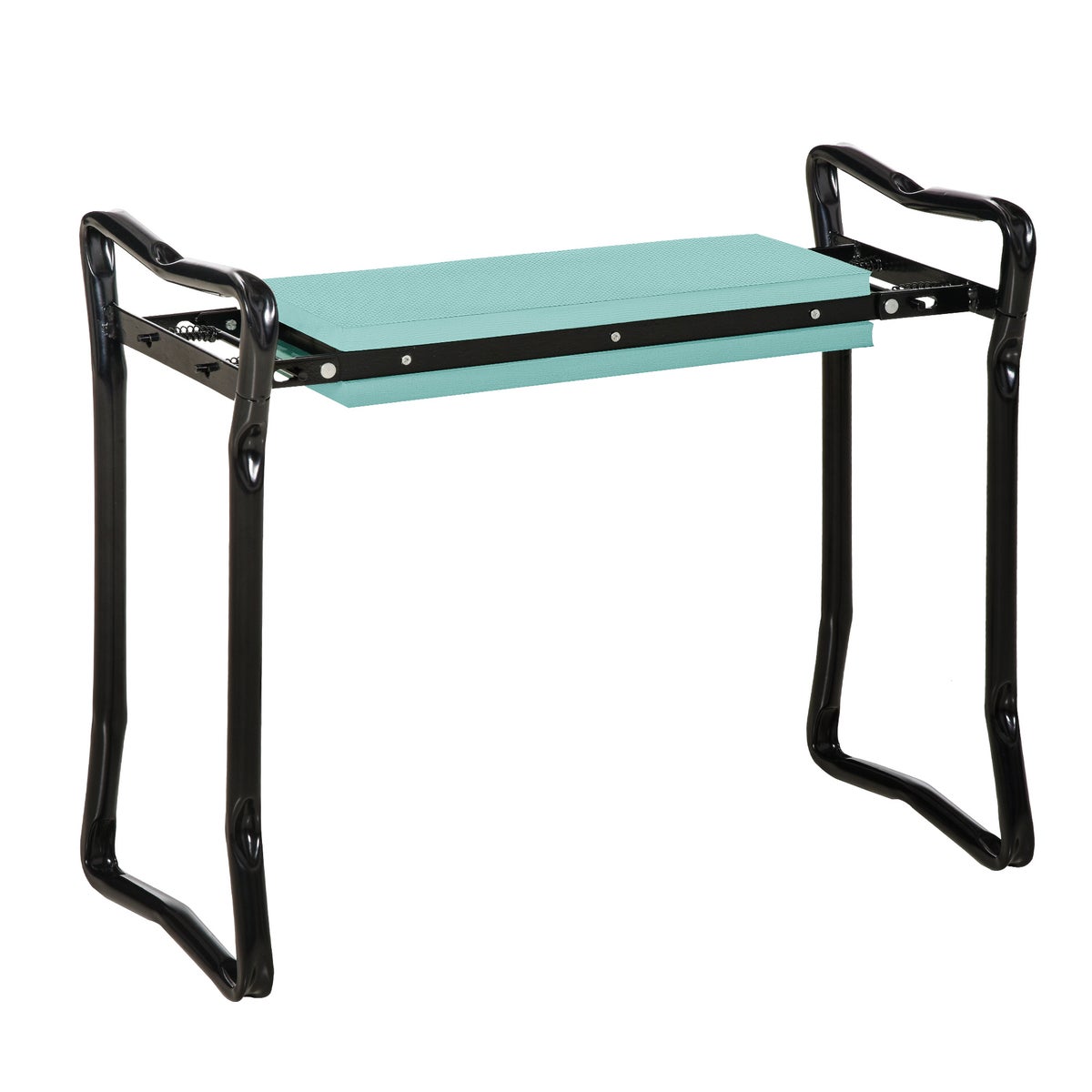 Outsunny Kniebank voor Tuinieren, Opvouwbare Tuinkruk, tot 150 kg, 58 x 28 x 49 cm, EVA-schuim, Staal, Donkergroen