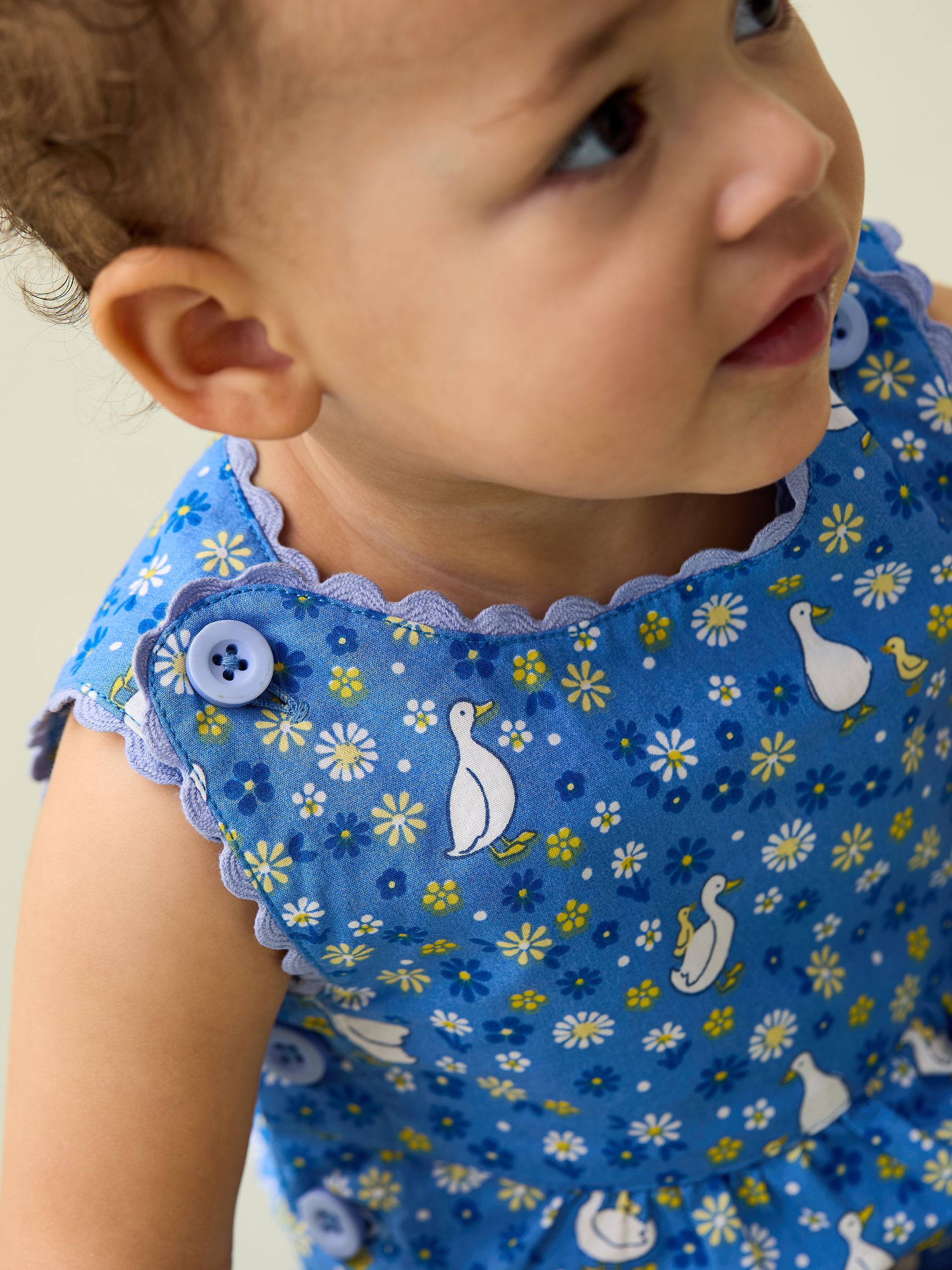 JoJo Maman Bébé Printed 100% Cotton Dungarees