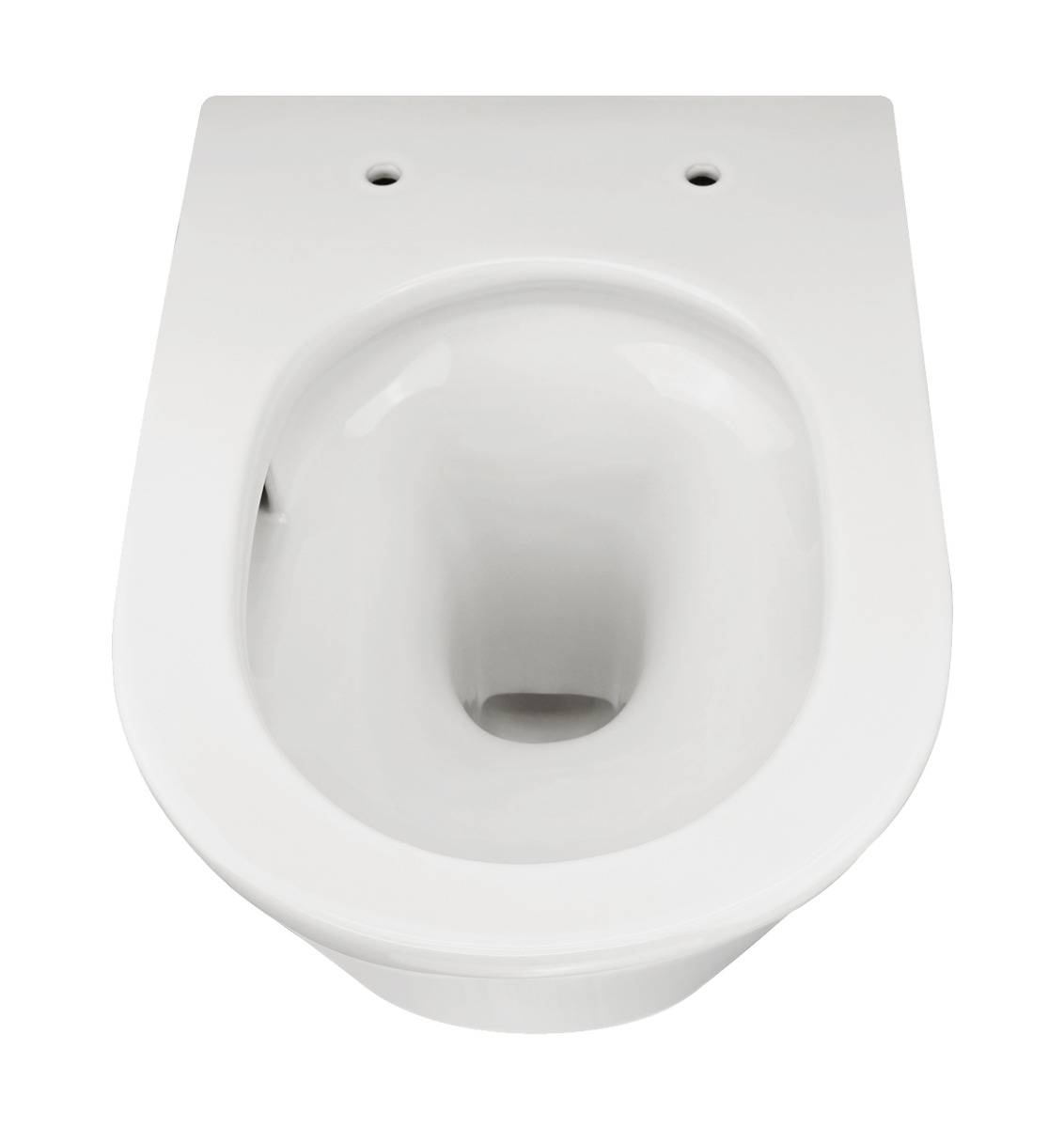 Mueller Afesta hangend toilet randloos met tornado flush en platte softclose zitting wit glans