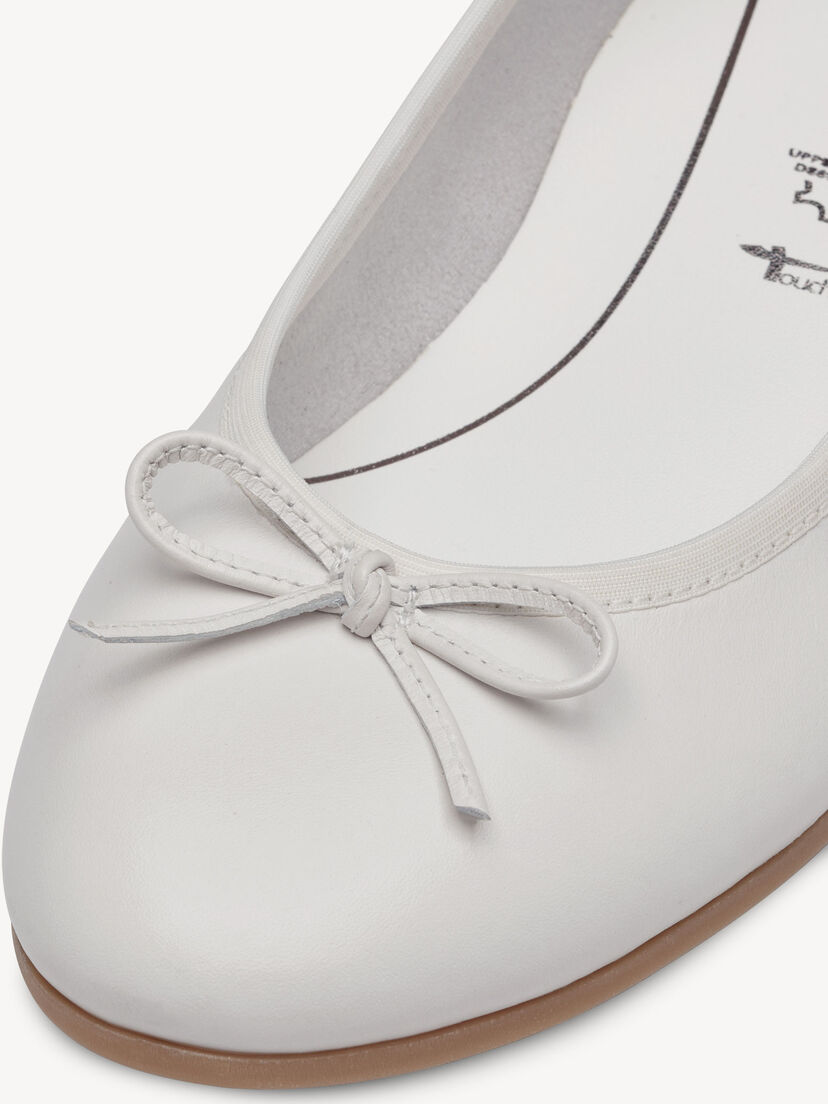 Leren Ballerina - wit
