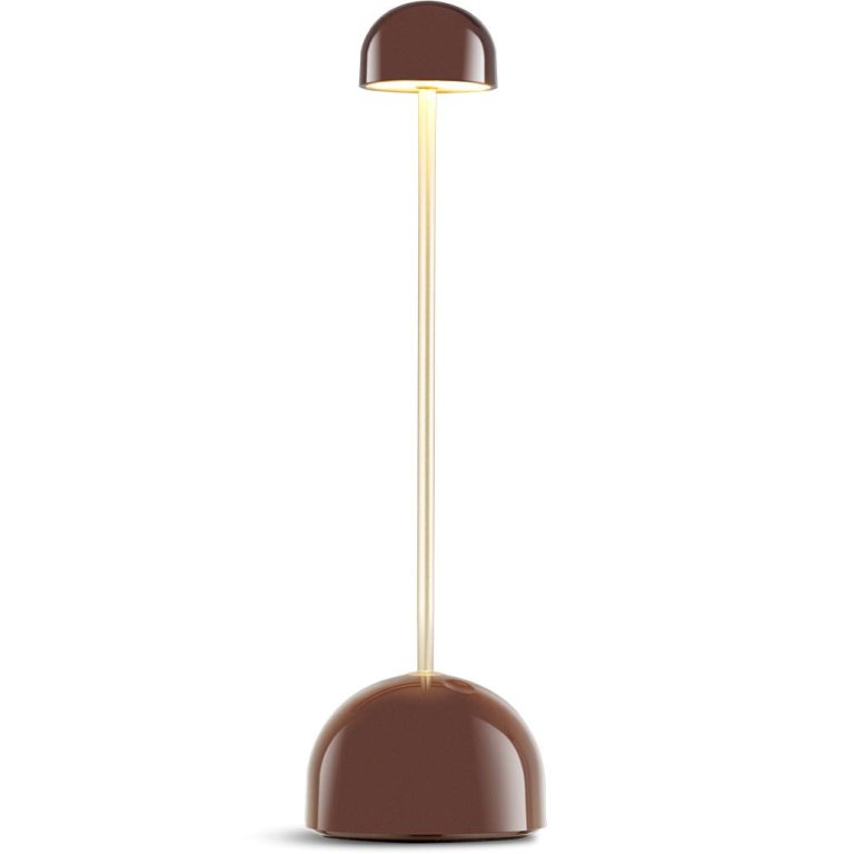 Marset Sips tafellamp LED oplaadbaar bruin/goud