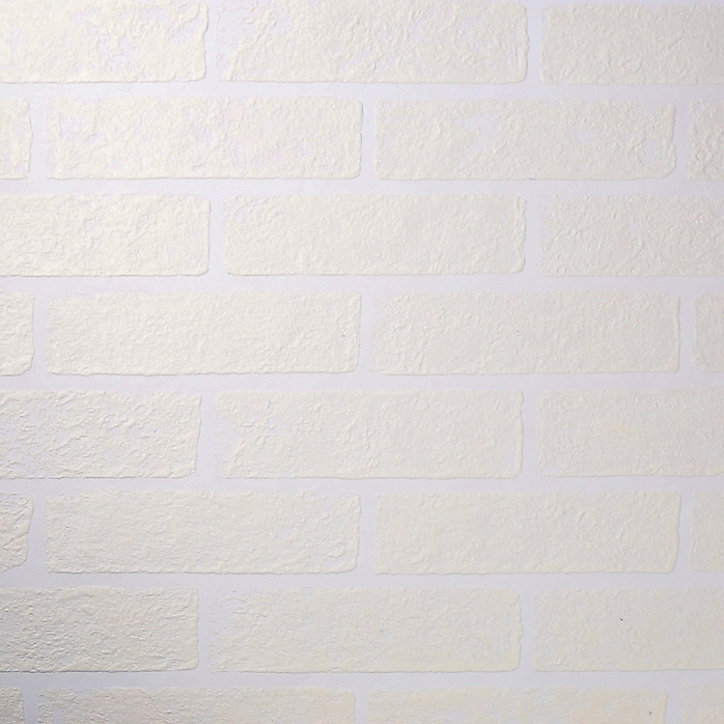 Papier peint vinyle sur intissé Grewia GoodHome blanc