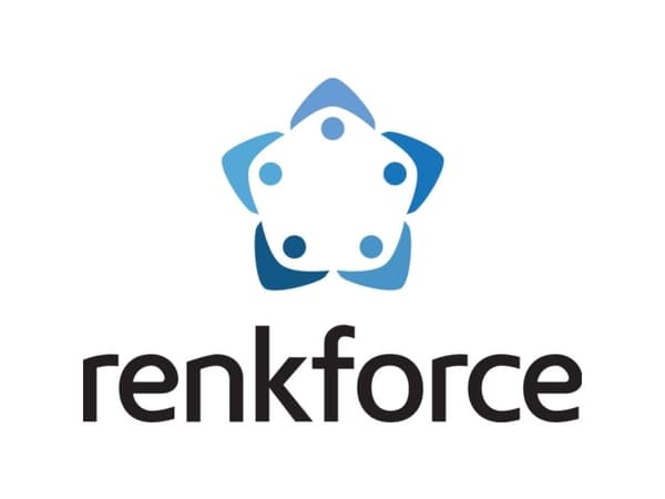 Renkforce RF-6027830, Hvitt på svart, Permanent akryl, Kontinuerlig etikett, D1, Sort, DYMO