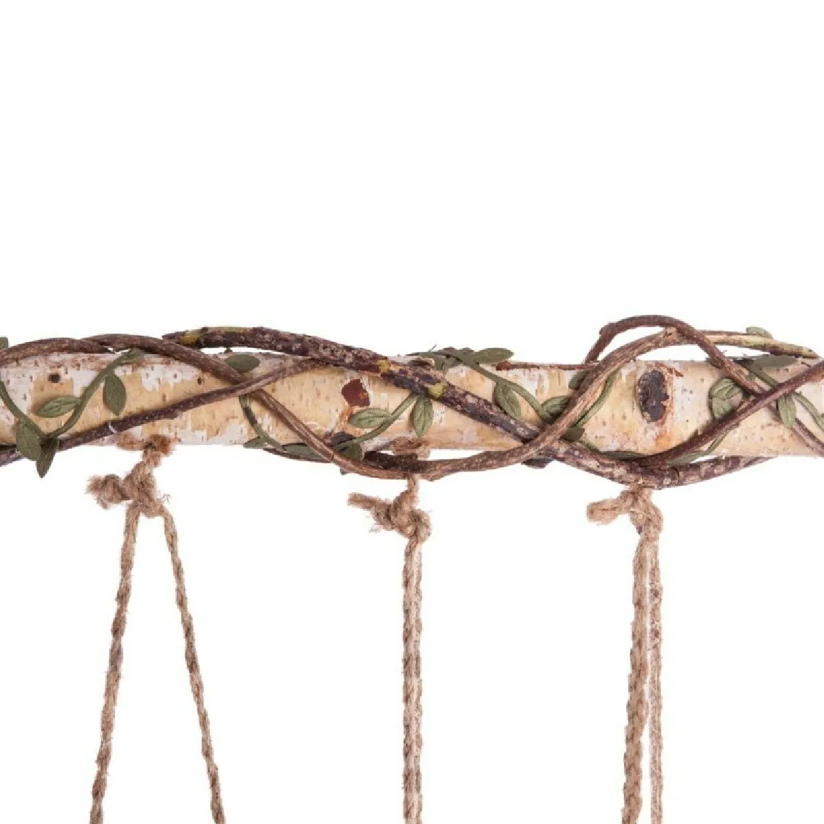 Soliflore à Suspendre en Bois 5 Têtes 65cm Naturel