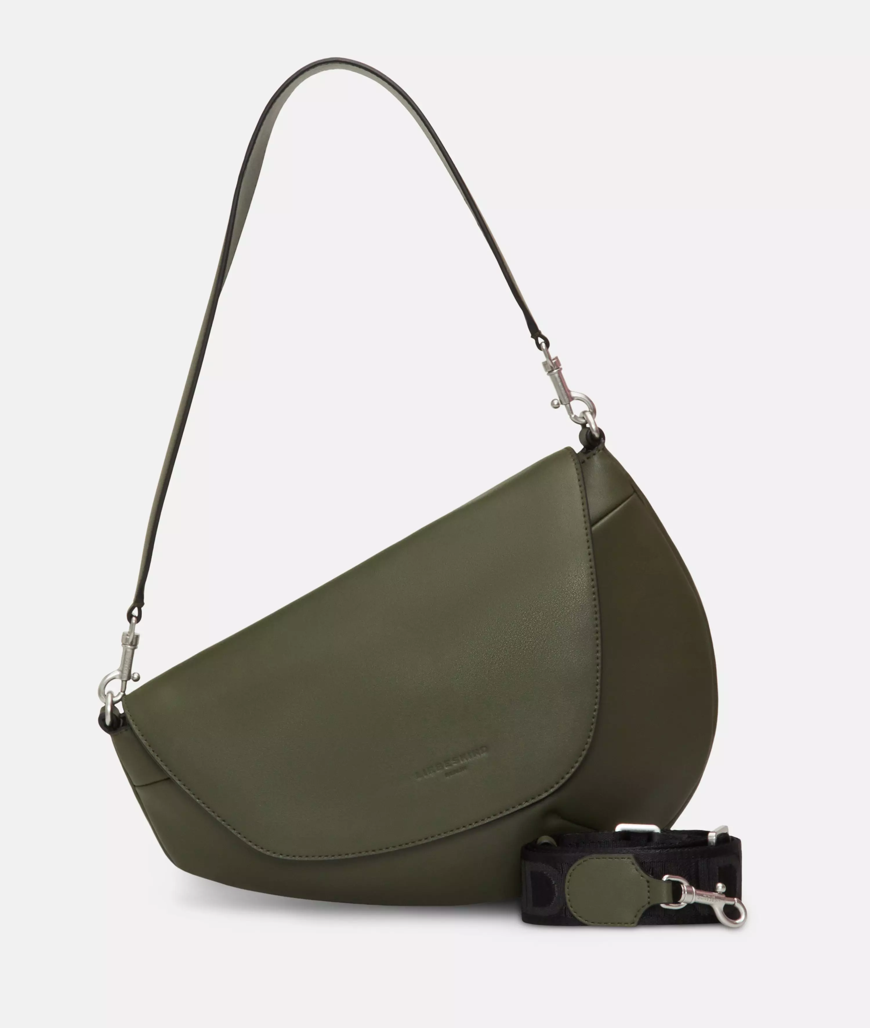 Oval Shoulder-Bag M Spacious shoulder bag made from recycled leather