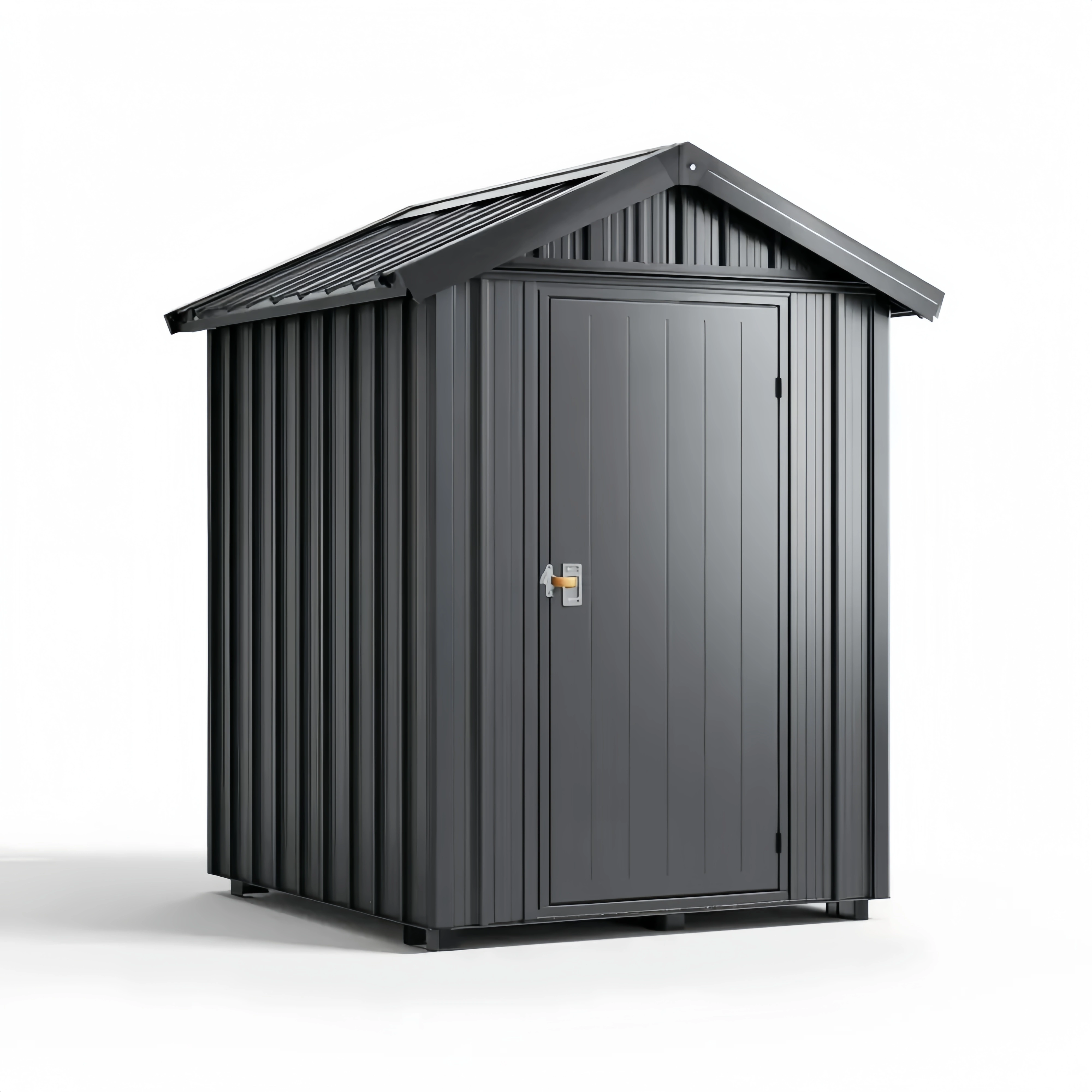 Metall Geräteschuppen Wetterfest 200x130x180 cm – Anthrazit – Modernes
