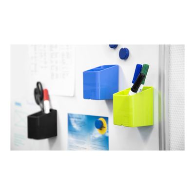 Exacompta Pen Cube Iderama - Pot à crayons magnétique - bleu