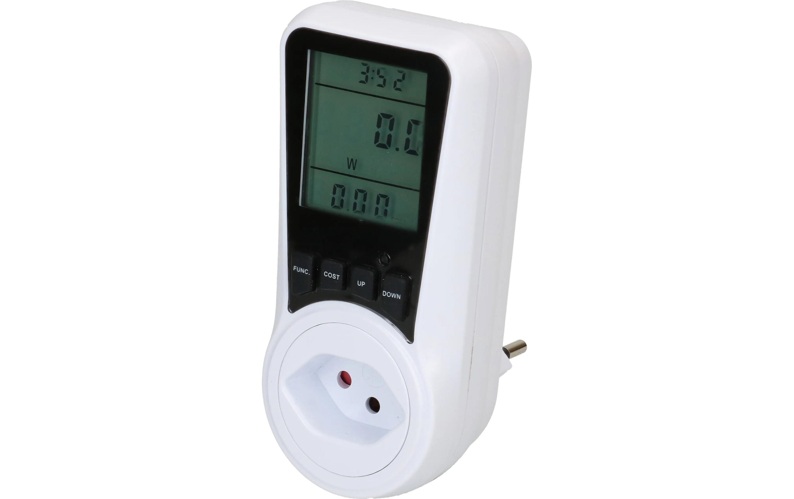 Energiemessgerät 220-240 V, max. 2300 WDigitaler Energiemessgerät