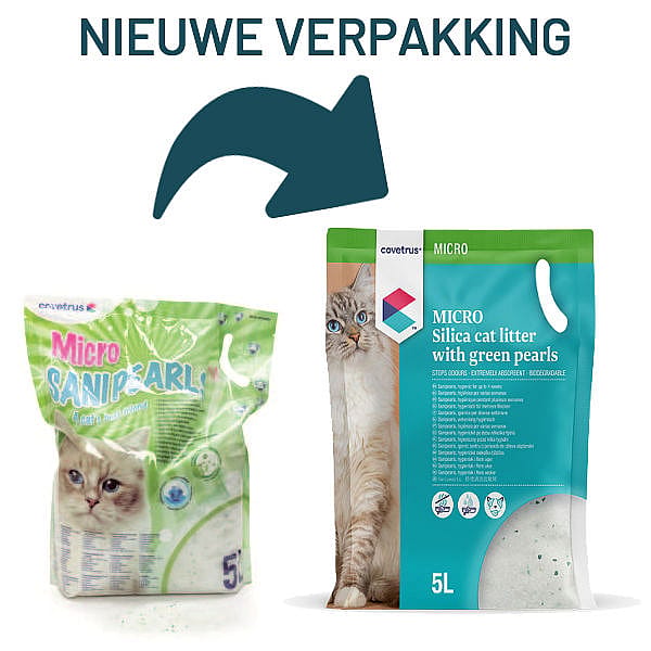 CVET Kattenbakvulling Lumpy Silica Groen 5 liter | 12847