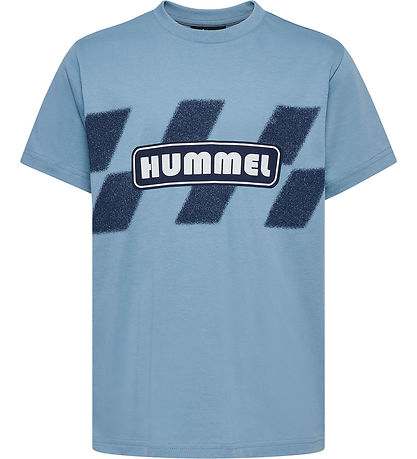 Hummel T-Shirt - HmlPets - Verblasster Denim