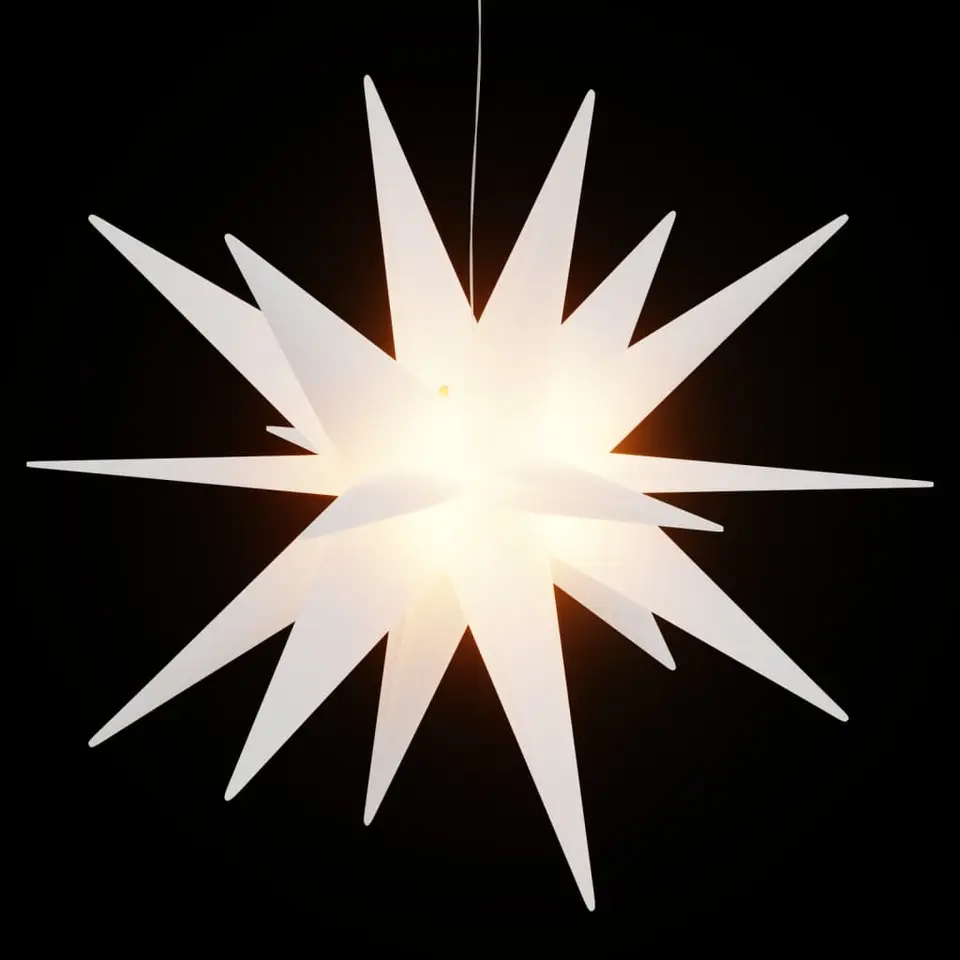 vidaXL Kerstlampen met LED's 3 st inklapbaar 57 cm wit