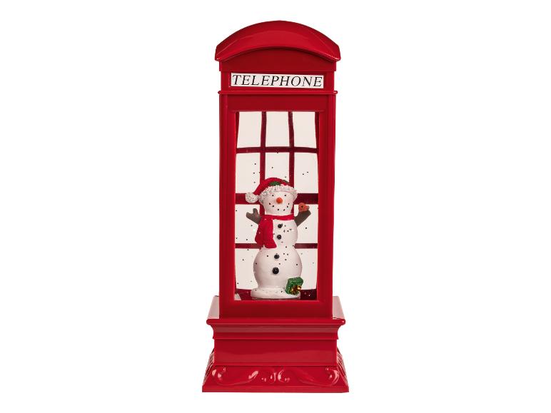 Kerstlantaarn met sneeuweffect