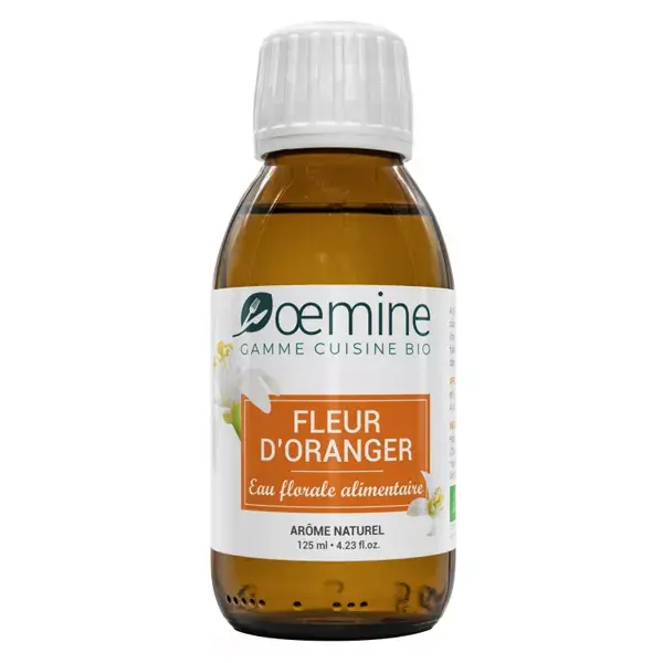 Água Floral de Flor de Laranjeira Orgânica Oemine, Grau Alimentício, 125ml