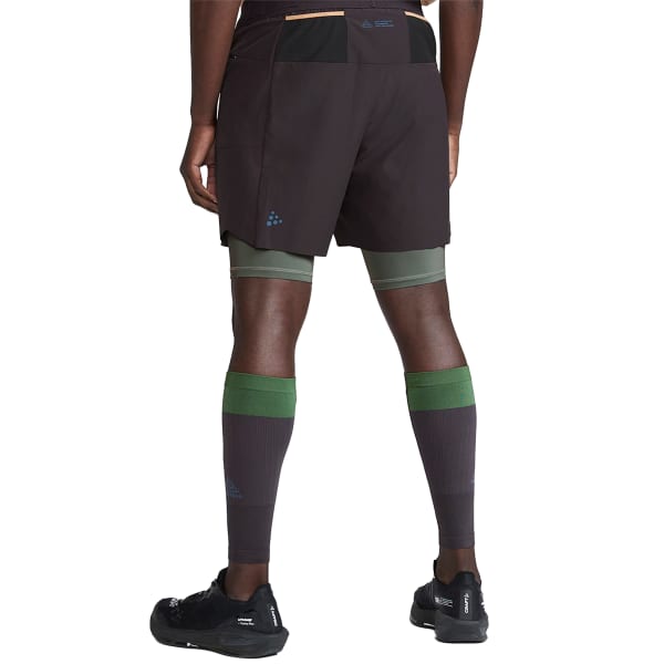 Short running CRAFT PRO TRAIL 2IN1 SHORTS M SLATE-THYME