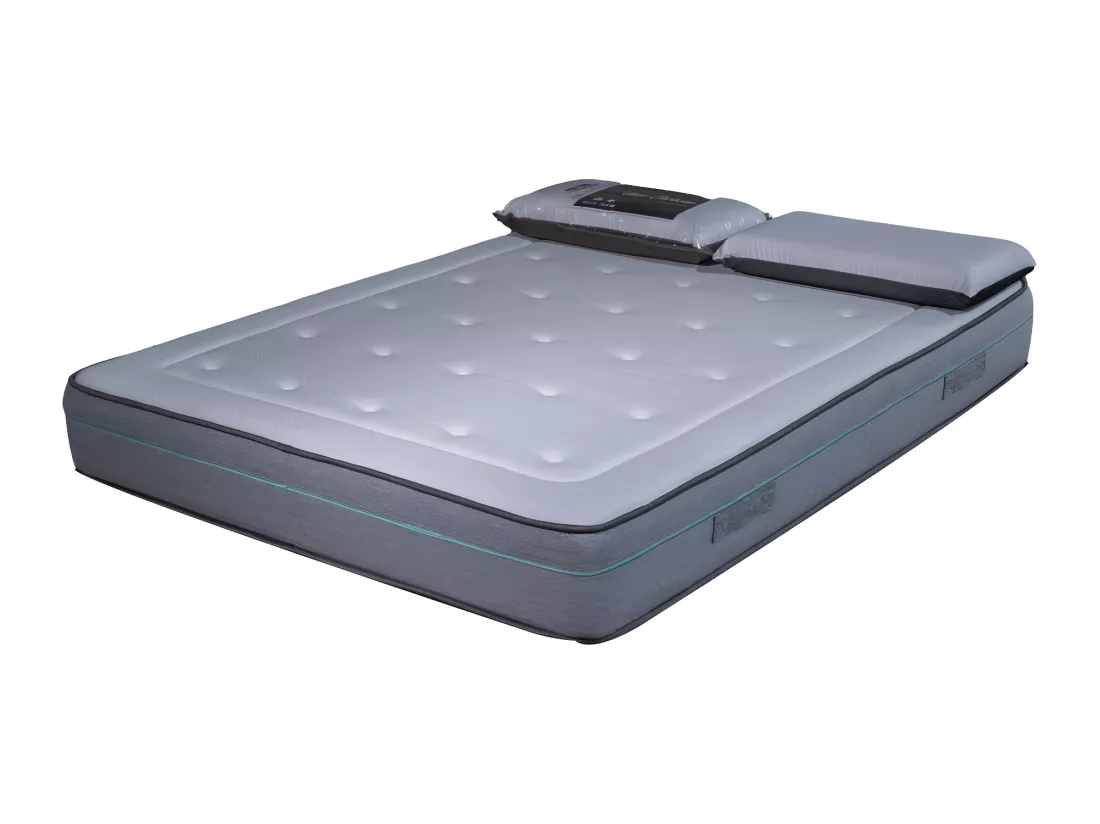 Matelas mousse Dream - 180x200cm et 2 Oreillers 70x40cm - accueil mémoire de forme - 23 cm