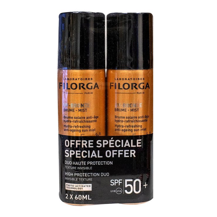 UV-Bronze brume solaire SPF50 2x60ml