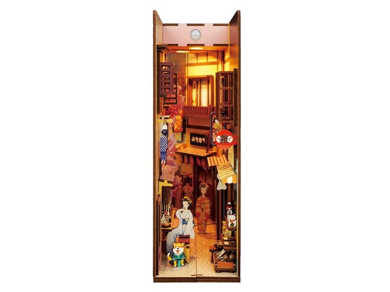 Tonecheer Bausatz Book Nook Japanese Grocery Store 3D-Modell aus lasergeschnittenen Holzteilen