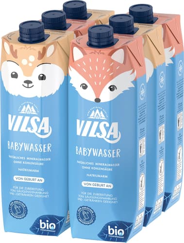 Vilsa BIO Babywasser 6x1l
