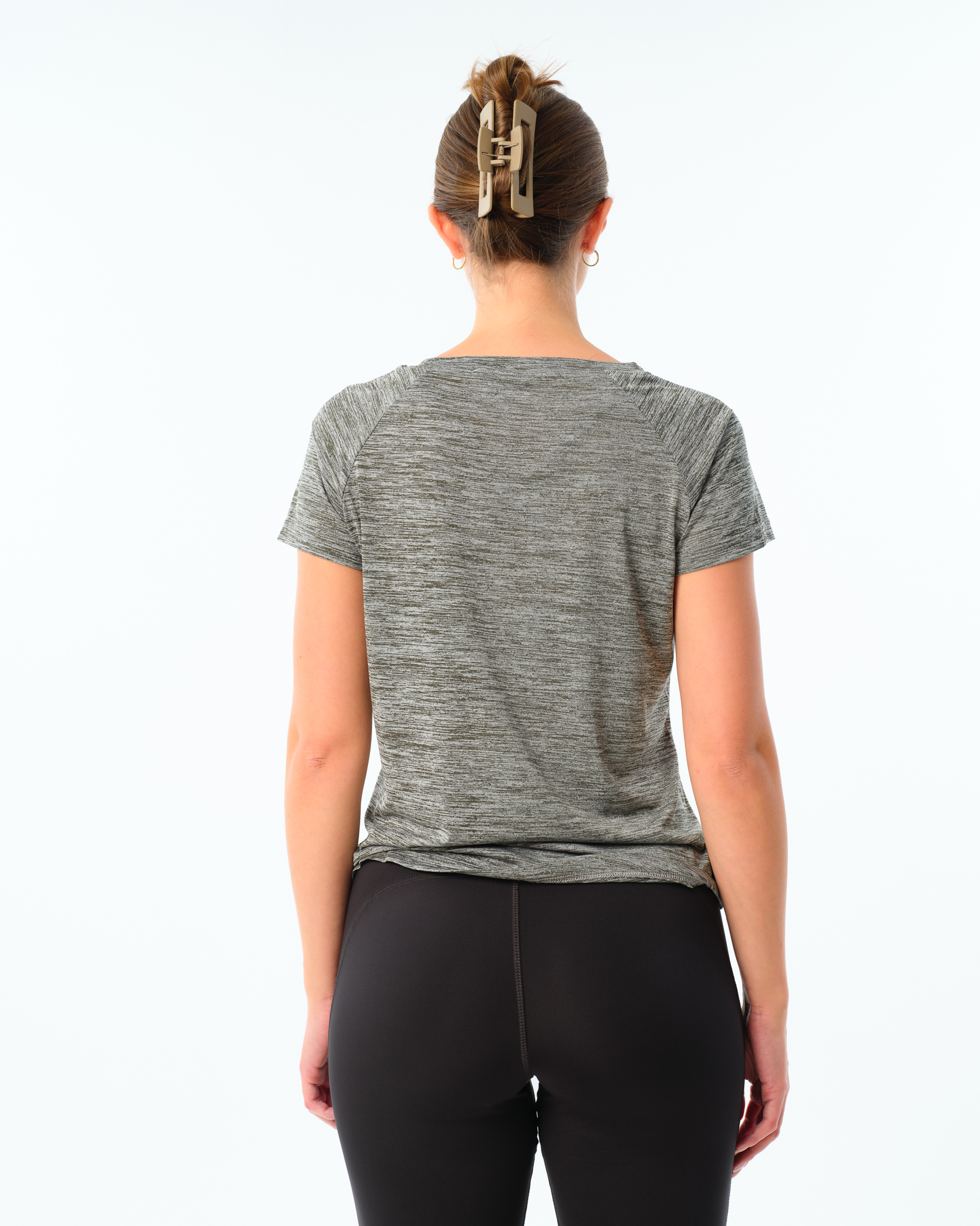 LEVITY Essential Marl T-shirt Green Forest Marl