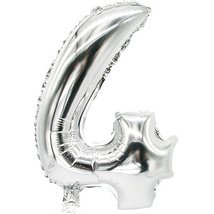Ballon en film 'Chiffres', chiffre: 4, argent