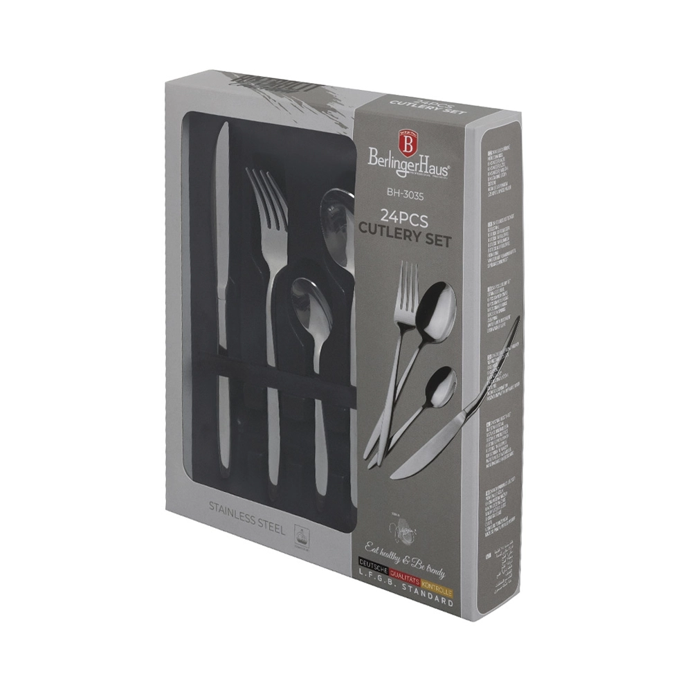 Berlinger Haus 24-teiliges Besteck-Set Silver