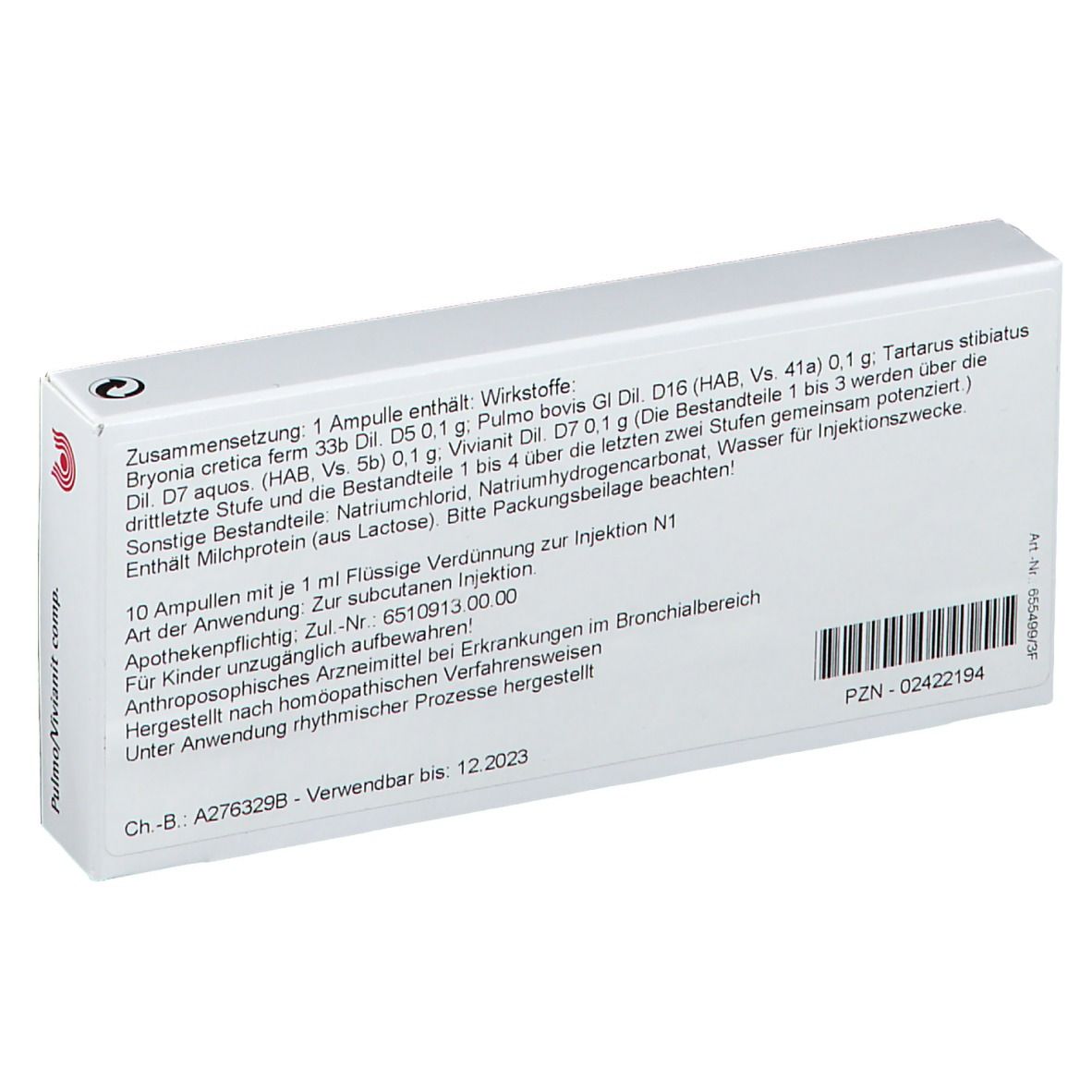 Wala® PULMO/ Vivianit Comp. Ampullen