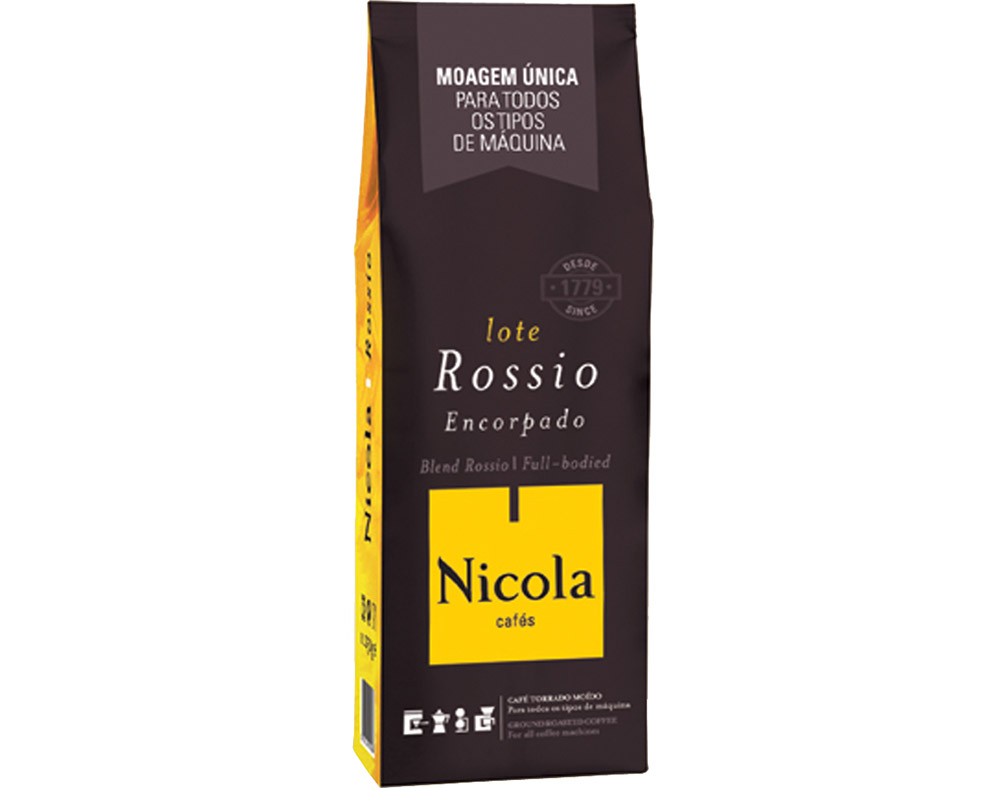 CAFÉ NICOLA MOIDO NORMAL LOTE ROSSIO MOAGEM ÚNICA 250G