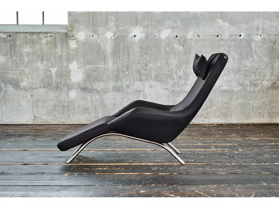 Fauteuil - Noir cuir - CAVAL