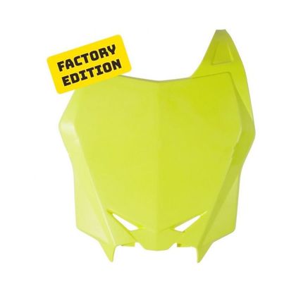 Plaque avant R-tech JAUNE FLUO - Jaune