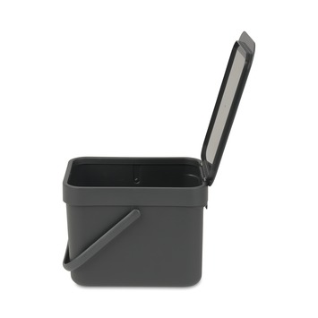 Brabantia afvalemmer Sort & Go 6l grijs
