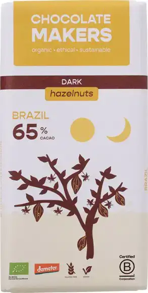 Pure chocolade brazil 65% hazelnoot
