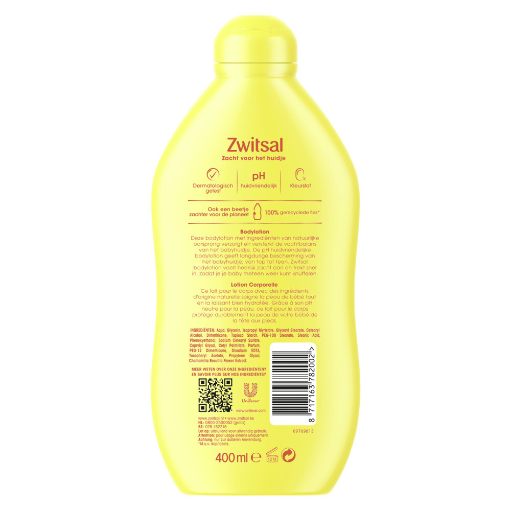 6x Zwitsal Bodylotion 400 ml
