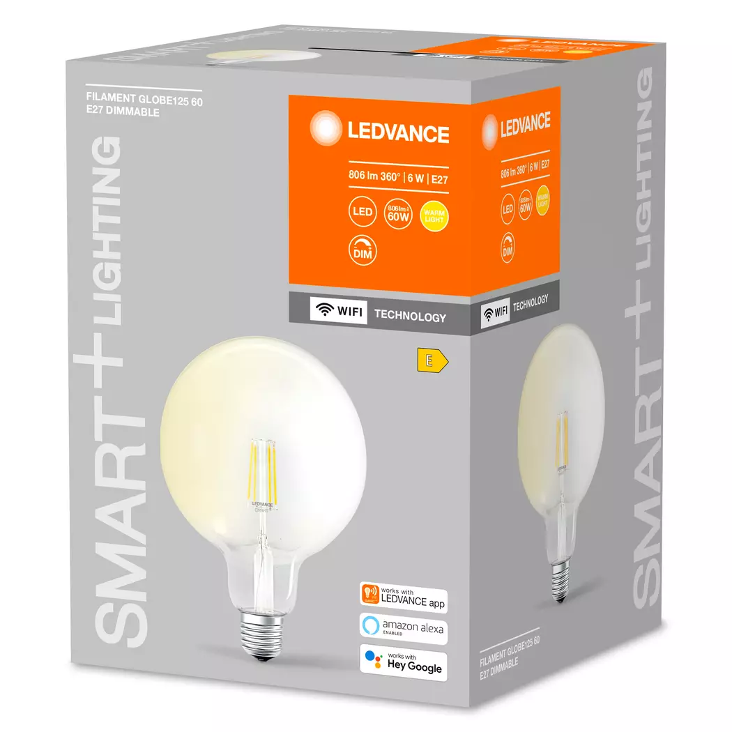 LED-Globeform E27/6 Watt/Energie E