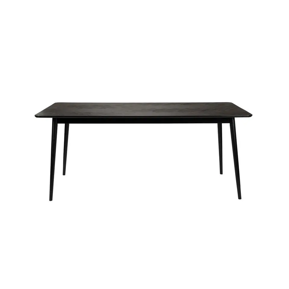 Housecraft Fabio Eettafel Hout Visgraat 160x80 cm Zwart